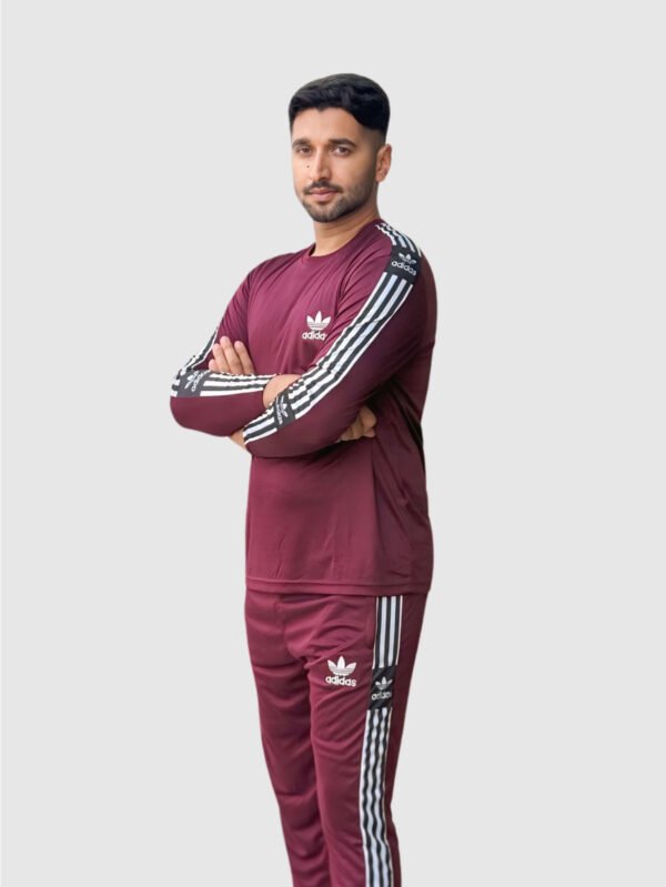 Adi Dri-Fit Track Suit (Maroon)