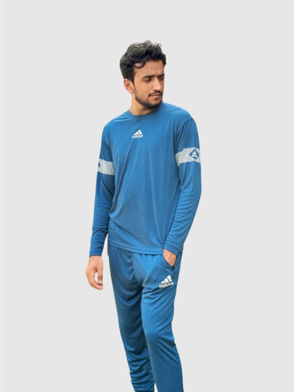 Adi Dry-Fit Track Suit (Navy Blue)