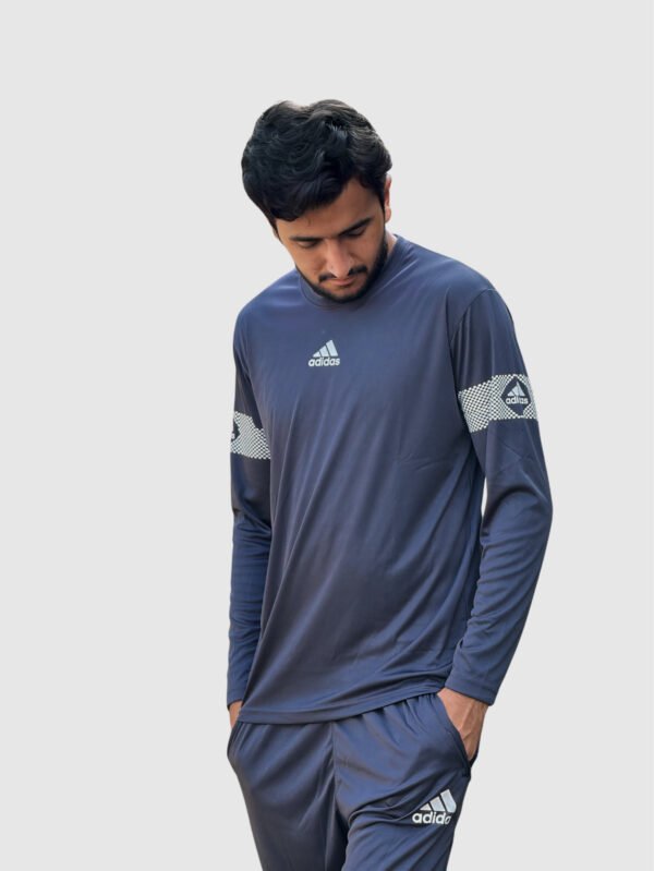 Adi Dry-Fit Track Suit (Grey) - Image 2