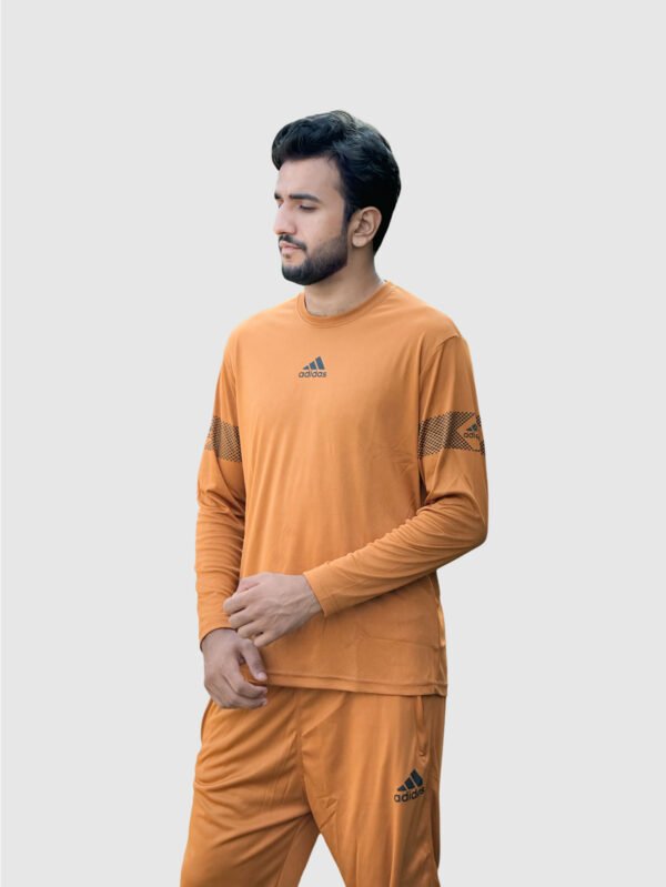 Adi Dry-Fit Track Suit – Burnt Orange