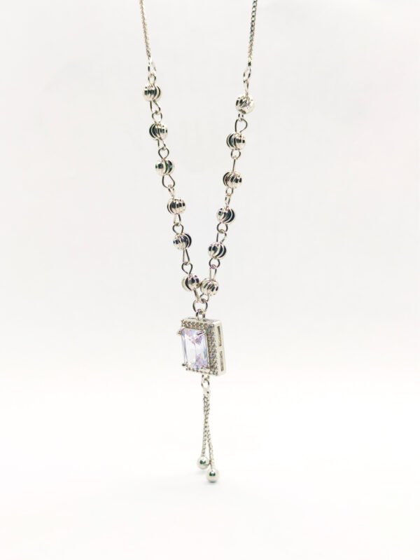 Modern Geometric Cube Pendant Necklace