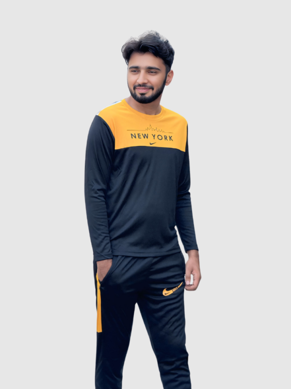 Nik New York Dry-Fit Tracksuit - Black & Yellow
