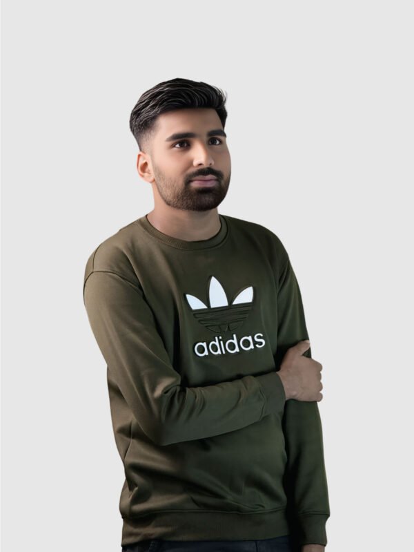 Adi Premium Sweatshirt (Olive) - Image 2