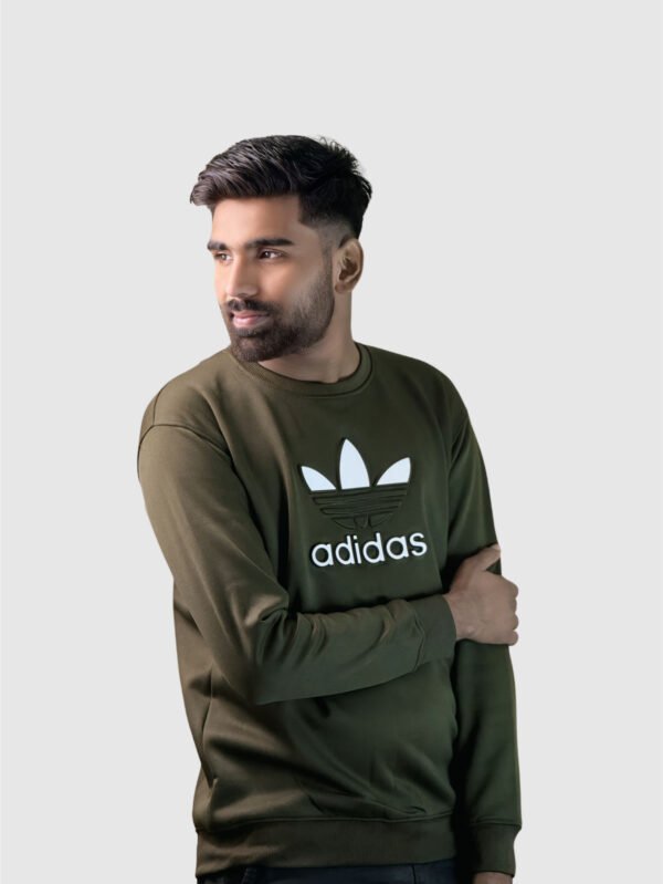 Adi Premium Sweatshirt (Olive) - Image 5