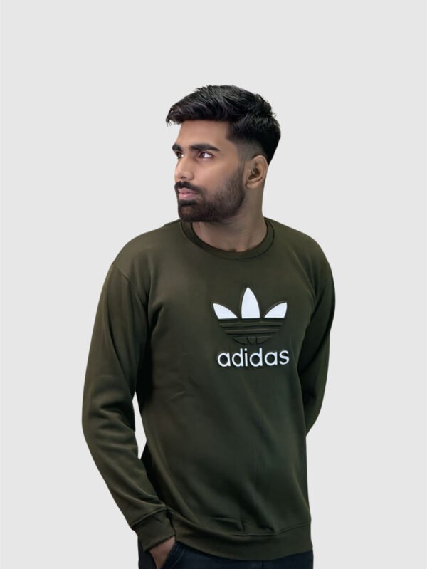 Adi Premium Sweatshirt (Olive) - Image 6