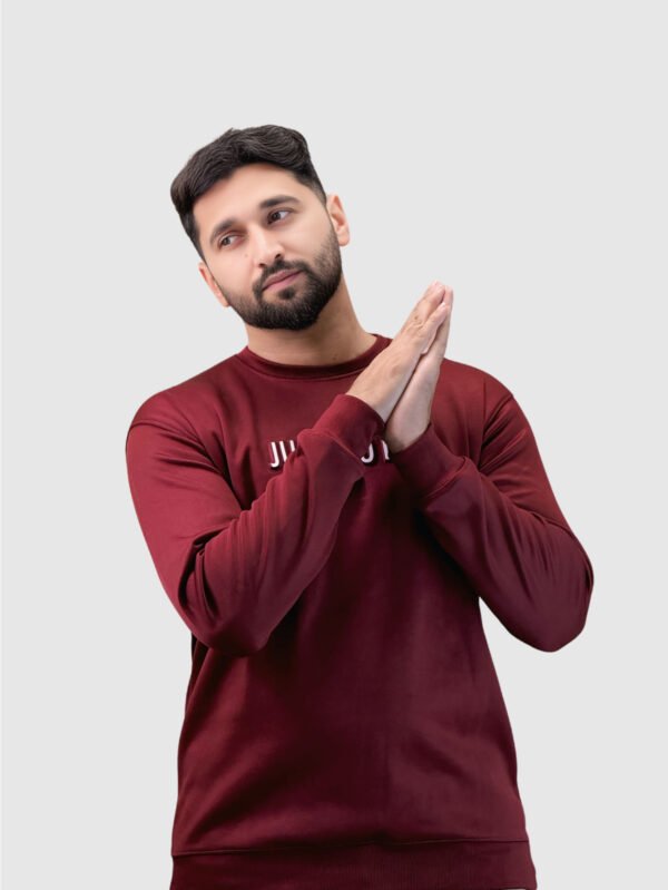 Nik Premium Sweatshirt (Maroon) - Image 2