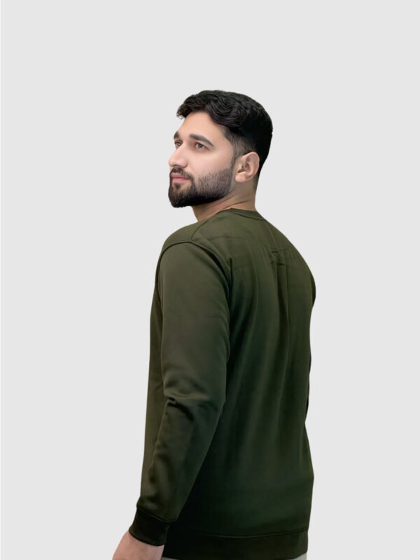 Nik Premium Sweatshirt (Olive Green) - Image 4