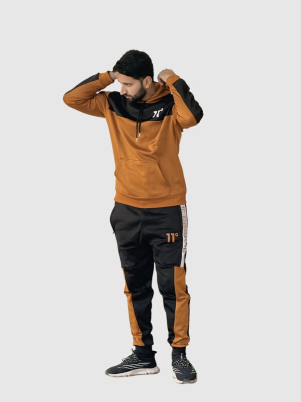 11 Degree Hoodie Set (Brown & Black) - Image 4