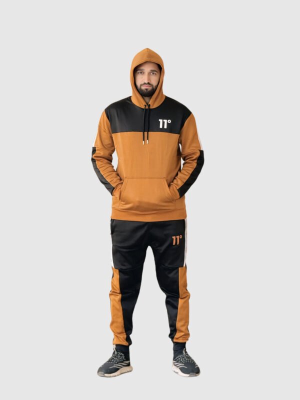 11 Degree Hoodie Set (Brown & Black) - Image 3