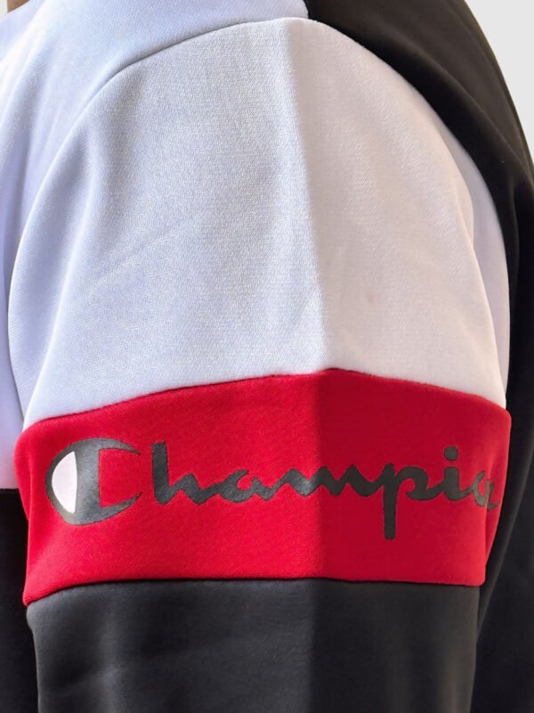 Champion Colorblock Tracksuit (Black & Red)