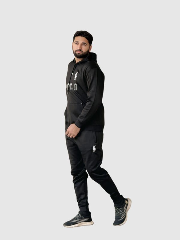 Polo Pullover Tracksuit (Black)