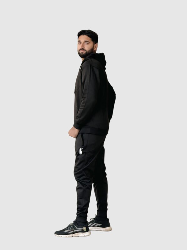 Polo Pullover Tracksuit (Black) - Image 7