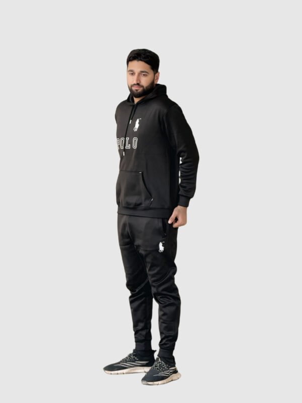 Polo Pullover Tracksuit (Black)