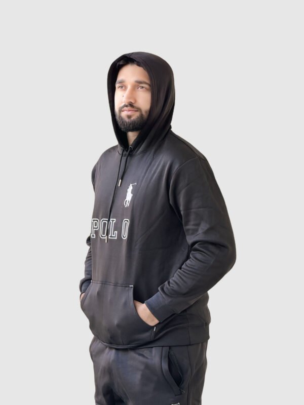 Polo Pullover Tracksuit (Black)