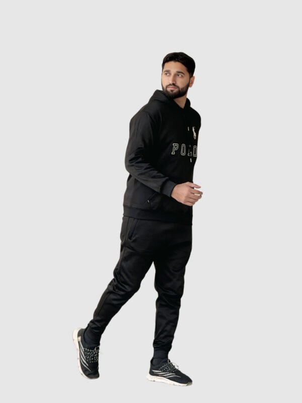 Polo Pullover Tracksuit (Black) - Image 6