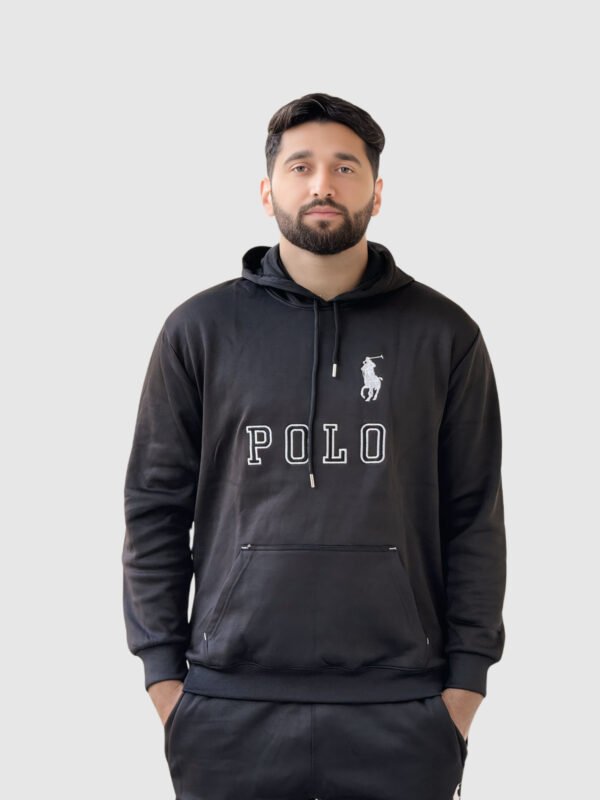 Polo Pullover Tracksuit (Black)