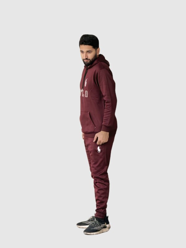 Polo Pullover Tracksuit (Dark Maroon) - Image 6