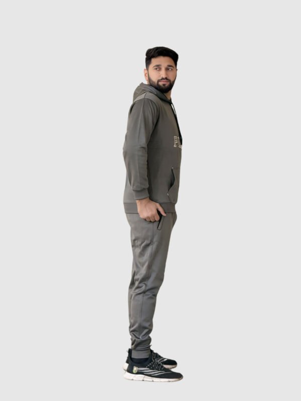 Polo Pullover Tracksuit (Gray) - Image 5