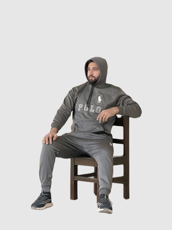 Polo Pullover Tracksuit (Gray) - Image 6