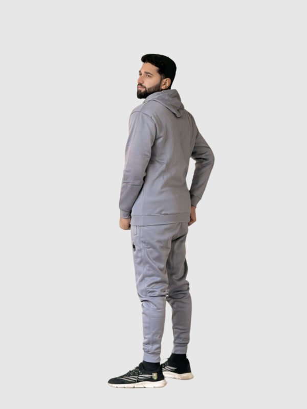 Polo Pullover Tracksuit (Light Gray) - Image 3