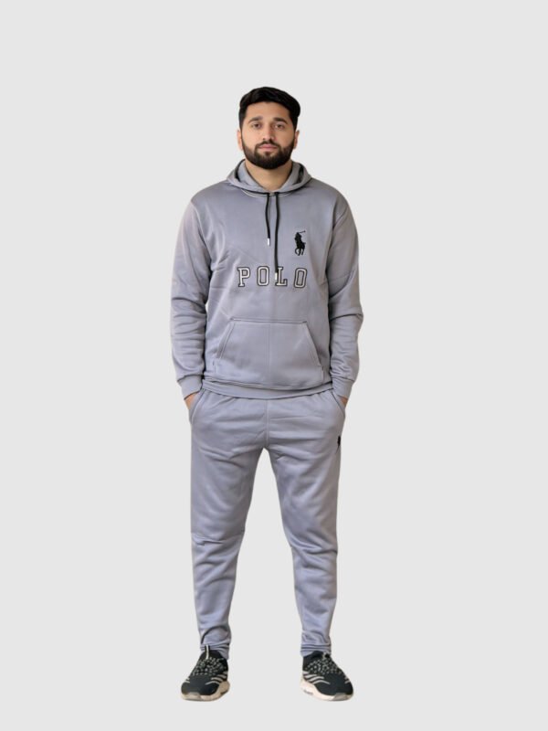 Polo Pullover Tracksuit (Light Gray)