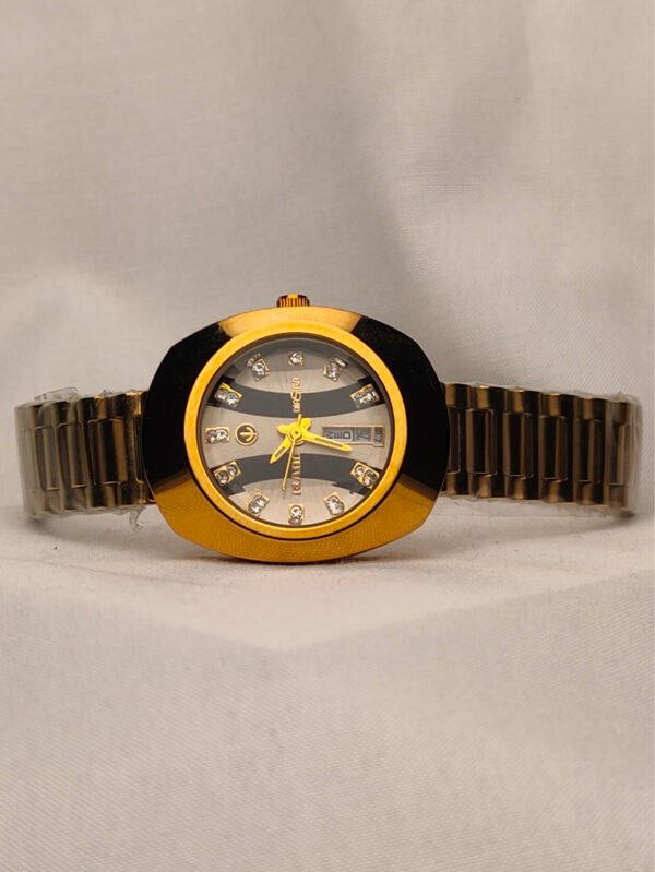 RAD0 Integral Diamond Gold Dial Watch - Image 2