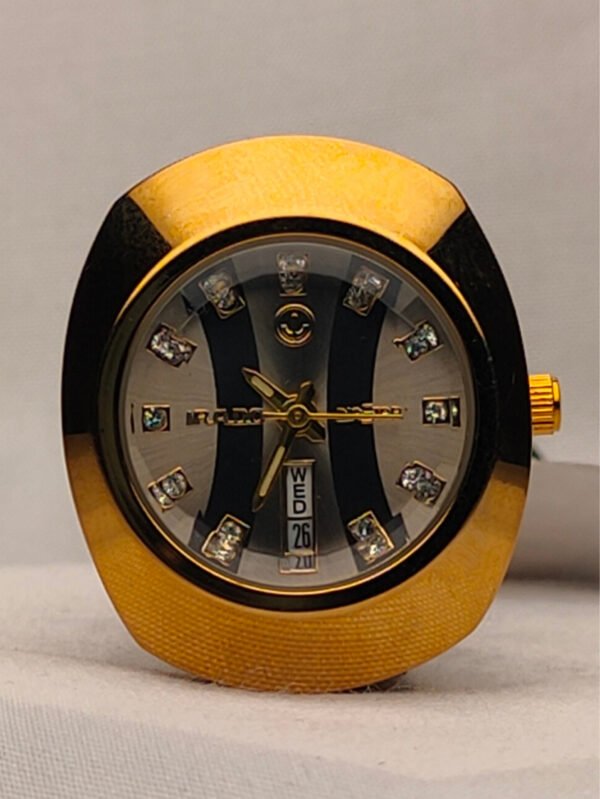 RAD0 Integral Diamond Gold Dial Watch