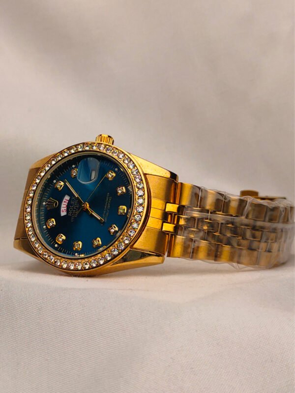 RLX Oyster Perpetual Day-Date Blue Dial Watch - Image 3