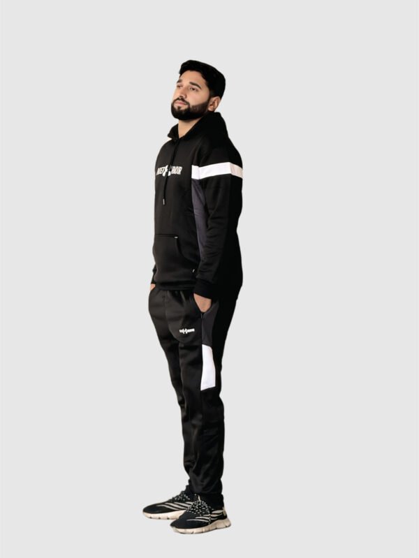 Under Armor Hoodie Tracksuit (Black & Gray) - Image 4