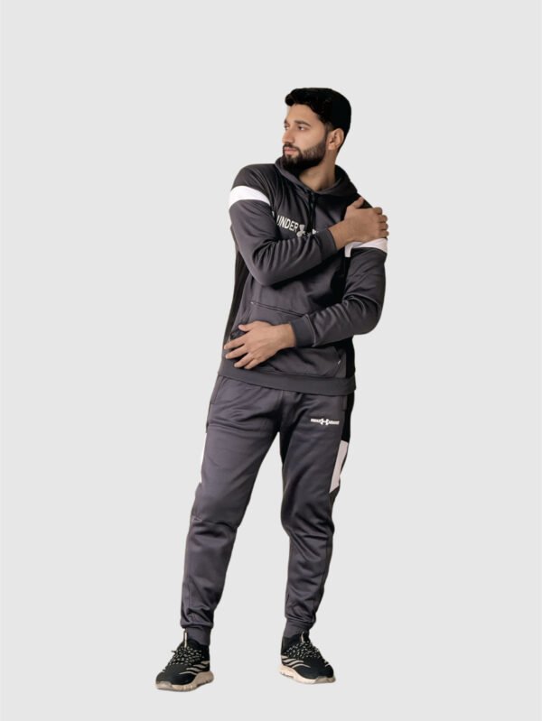 Under Armor Hoodie Tracksuit (Gray) - Image 4